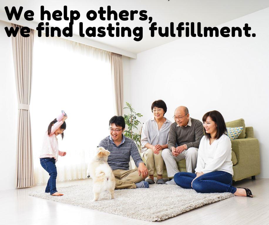 When we help others we find lasting fulfillment. 1