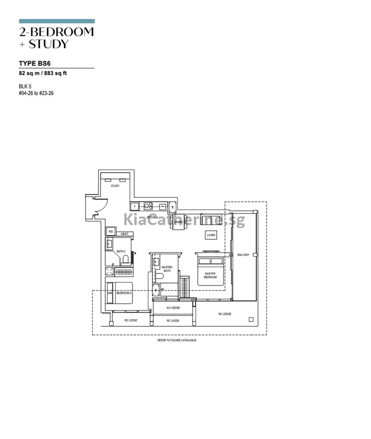 2-Bedroom-Study-Type-BS6-Canninghill-Piers-floor-plans-1