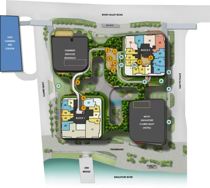 Canninghill Piers Siteplan