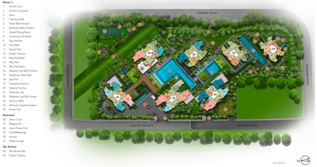 Leedon Green Site Plan