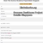 sceneca residence project details table singapore