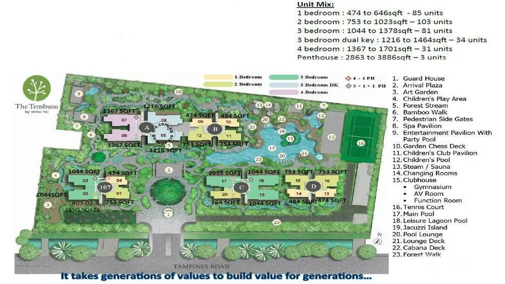 The Tembusu Site Plan